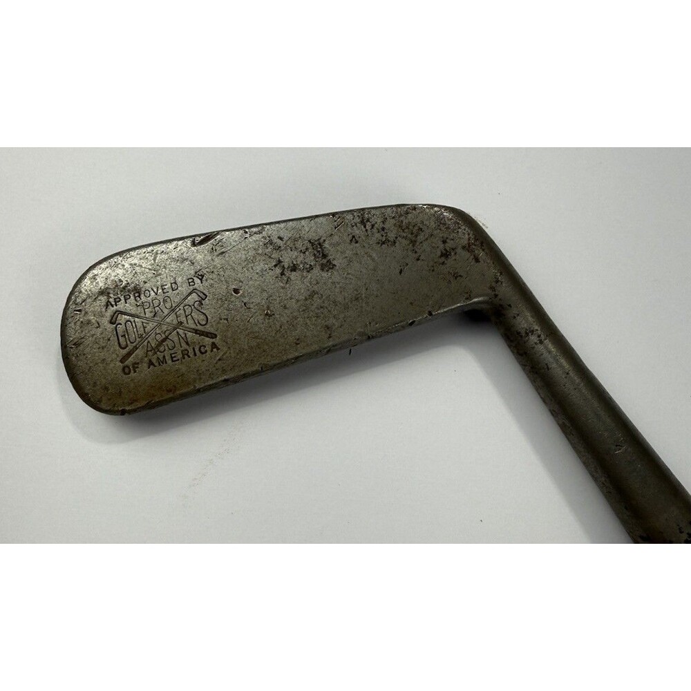 P&W PGA Approved Hickory Shaft Putter Vintage 1930 Steel Head Golf Putter